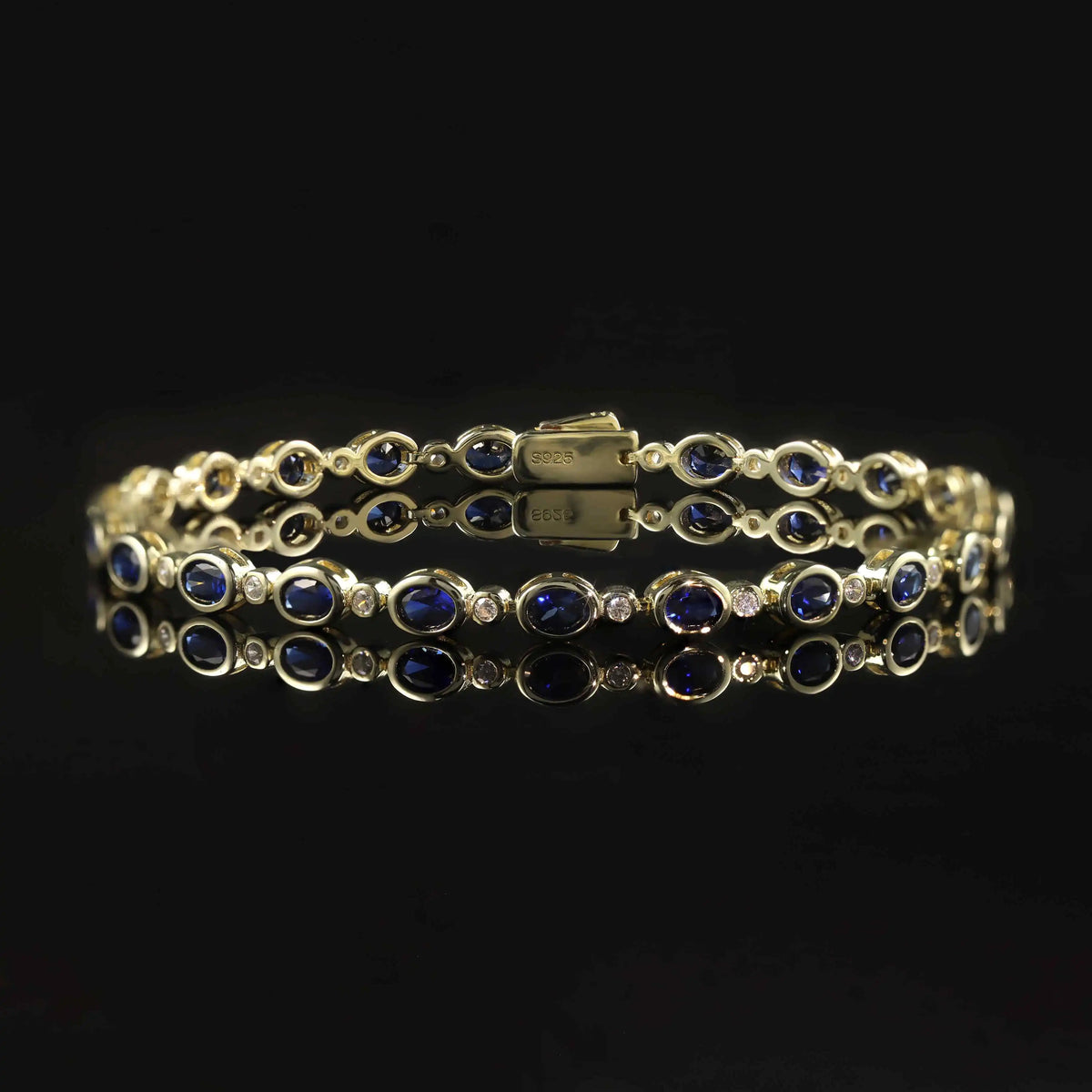 Gemfiori Abiding OEM ODM Unique Design Fancy Multi-shape Cut Tennis Bracelet 925 Silver Solid Gold Custom Stone Tennis Bracelet