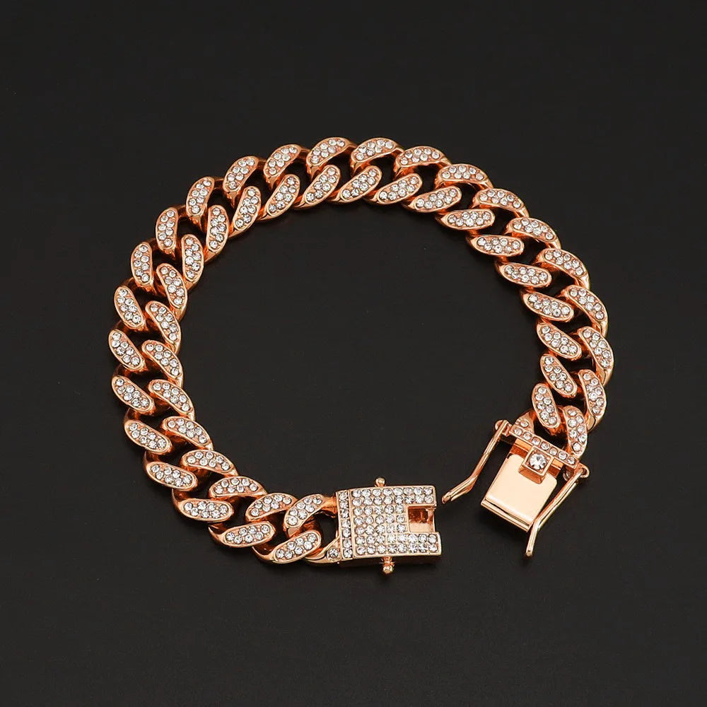 BiG-BOSS Durable Fashion Jewelry Hip Hop 18k Gold Plated Men Women Cuban Link Chain Choker Necklace