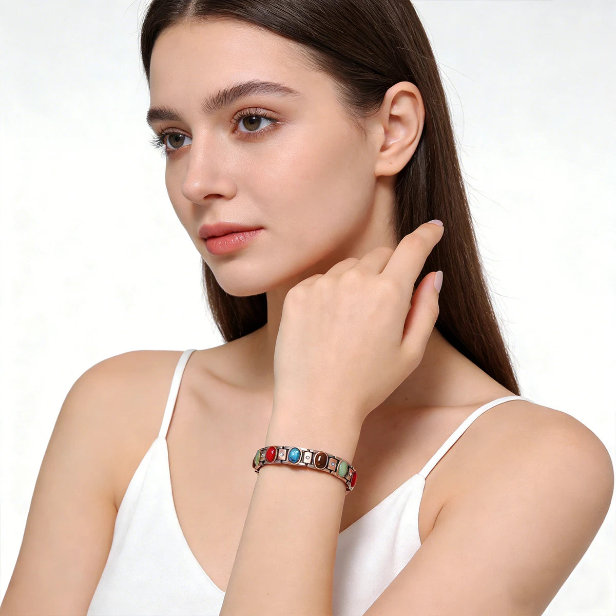 NewLife - Magnetic Turquoise Pure Copper Link Bracelet