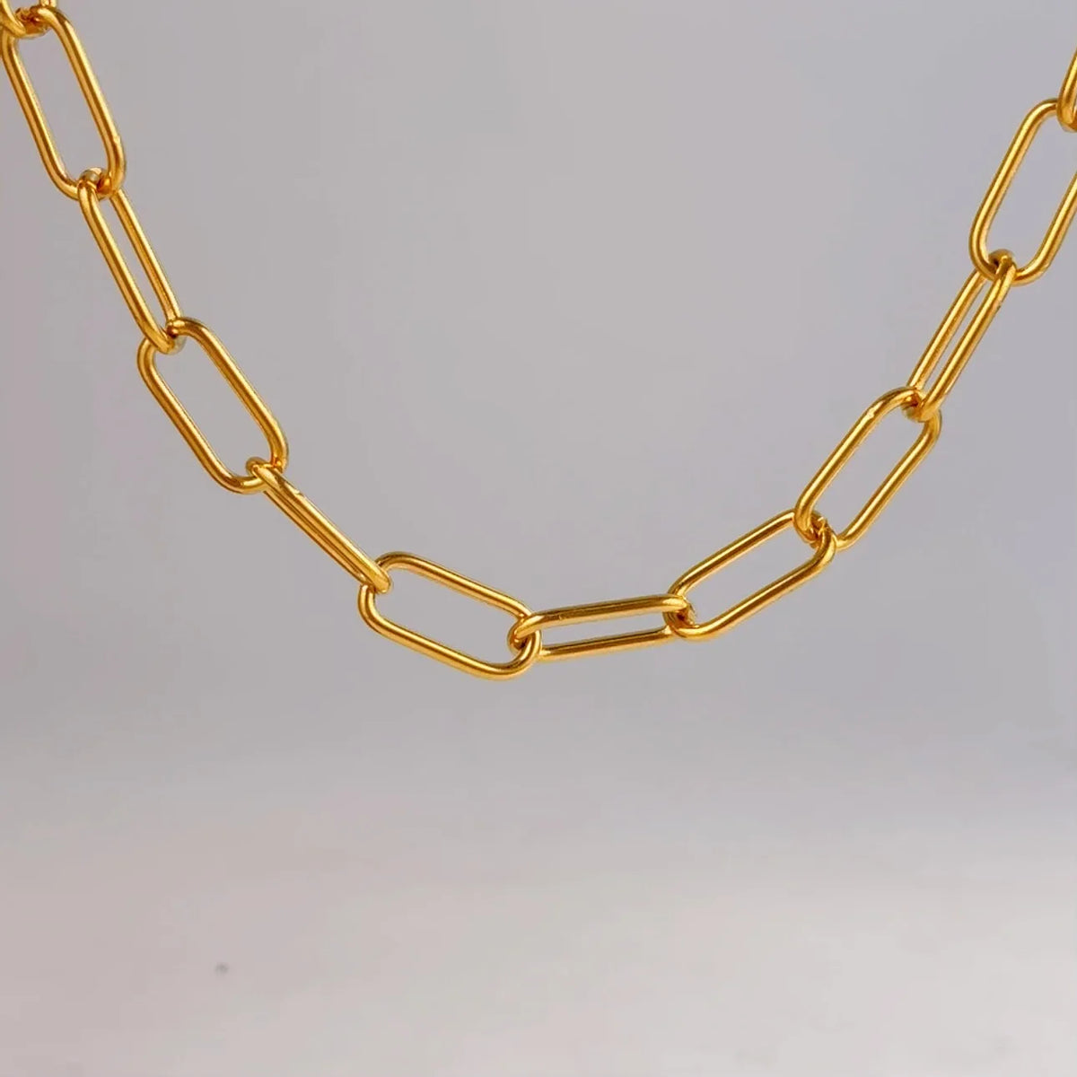FASHIONISTA Non Tarnish Waterproof Choker Women Stainless Steel Chain Jewelry Making PVD Gold Plated Chunky Necklace DIY Handmade Link Chain