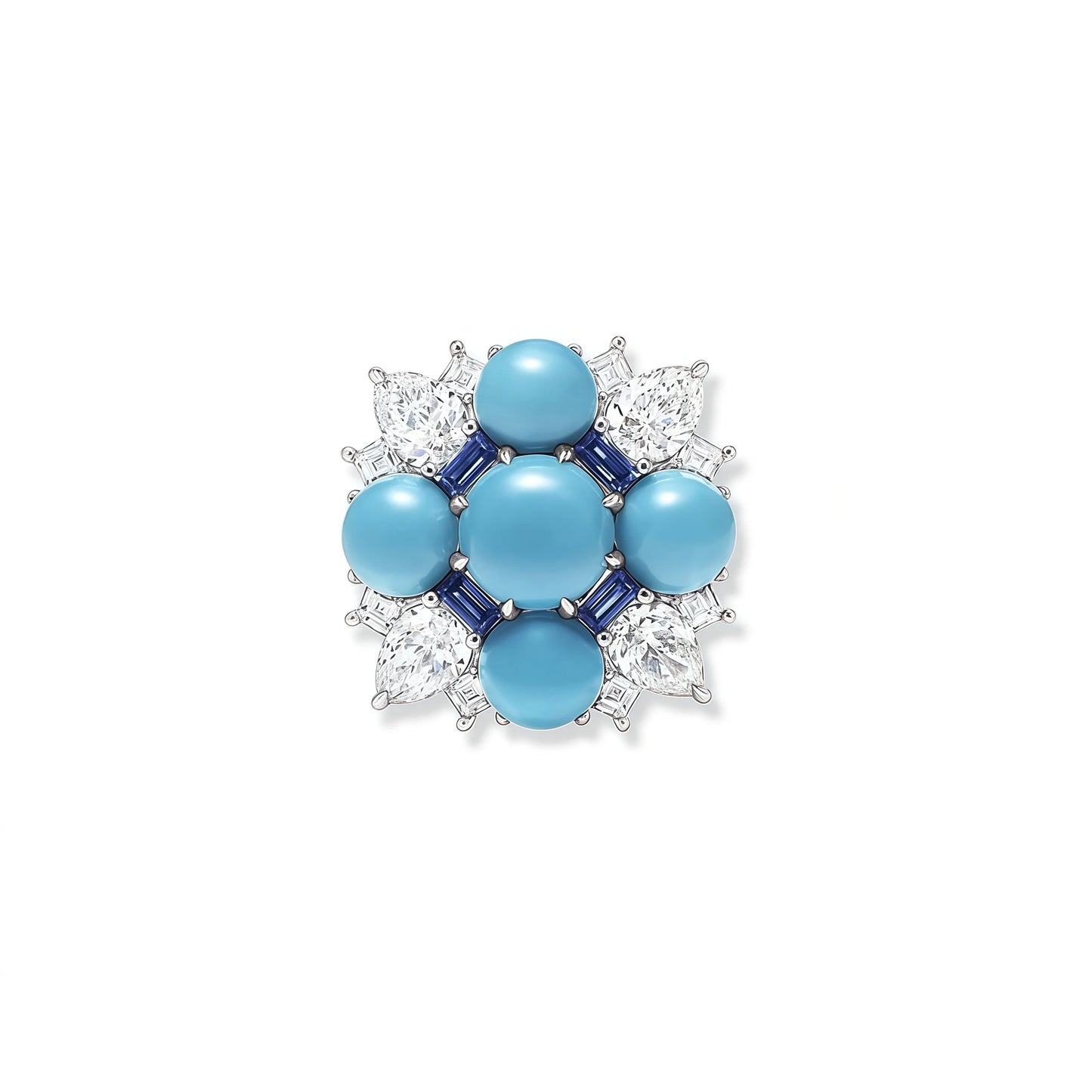 MUSHAN Jewelry Factory 925 Sterling Silver Rings Luxury High Carbon Diamond Blue Pine Fine Jewelry Ring for Women Anniversary