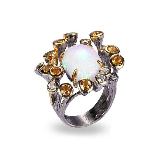 Wholesale Handmade Flower 925 Sterling Silver Ring Design for Women