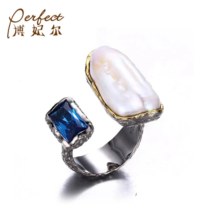Handmade Italy Fashion 925 Sterling Silver  Adjustable Open Ring