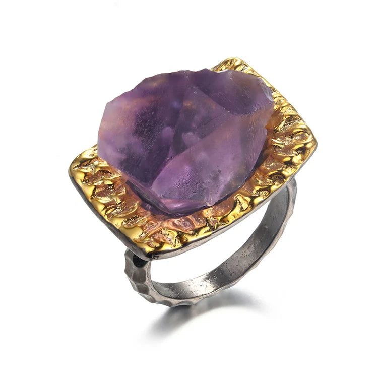 PERFECT Handmade Amethyst Gemstone 925 Sterling Silver Gemstone Ring