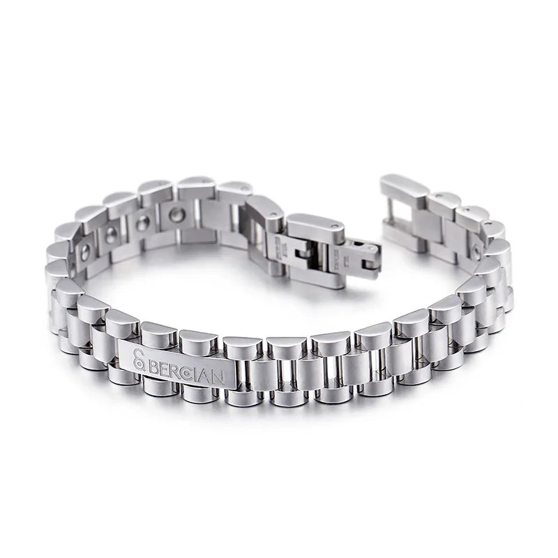 REBEL FASHIONISTA 200*10mm Stainless Steel Germanium Magnetic Energy Wristband Bracelet