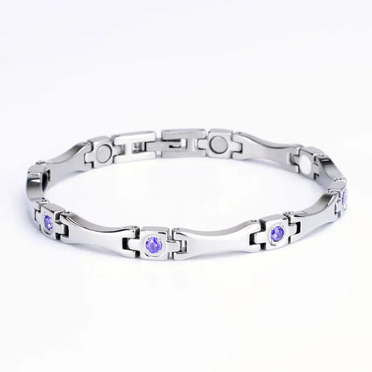 Women's Stainless Steel Bio-Magnetic Bracelet for Arthritis Pain Relief Trendy Titanium Jewelry for Unisex for Weddings Gifts