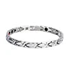 Many Color in Stock Big Sales Stainless Steel Health Gold Plating Women Pain Relief Health Bio Energy Magnetic Therapy Bracelet