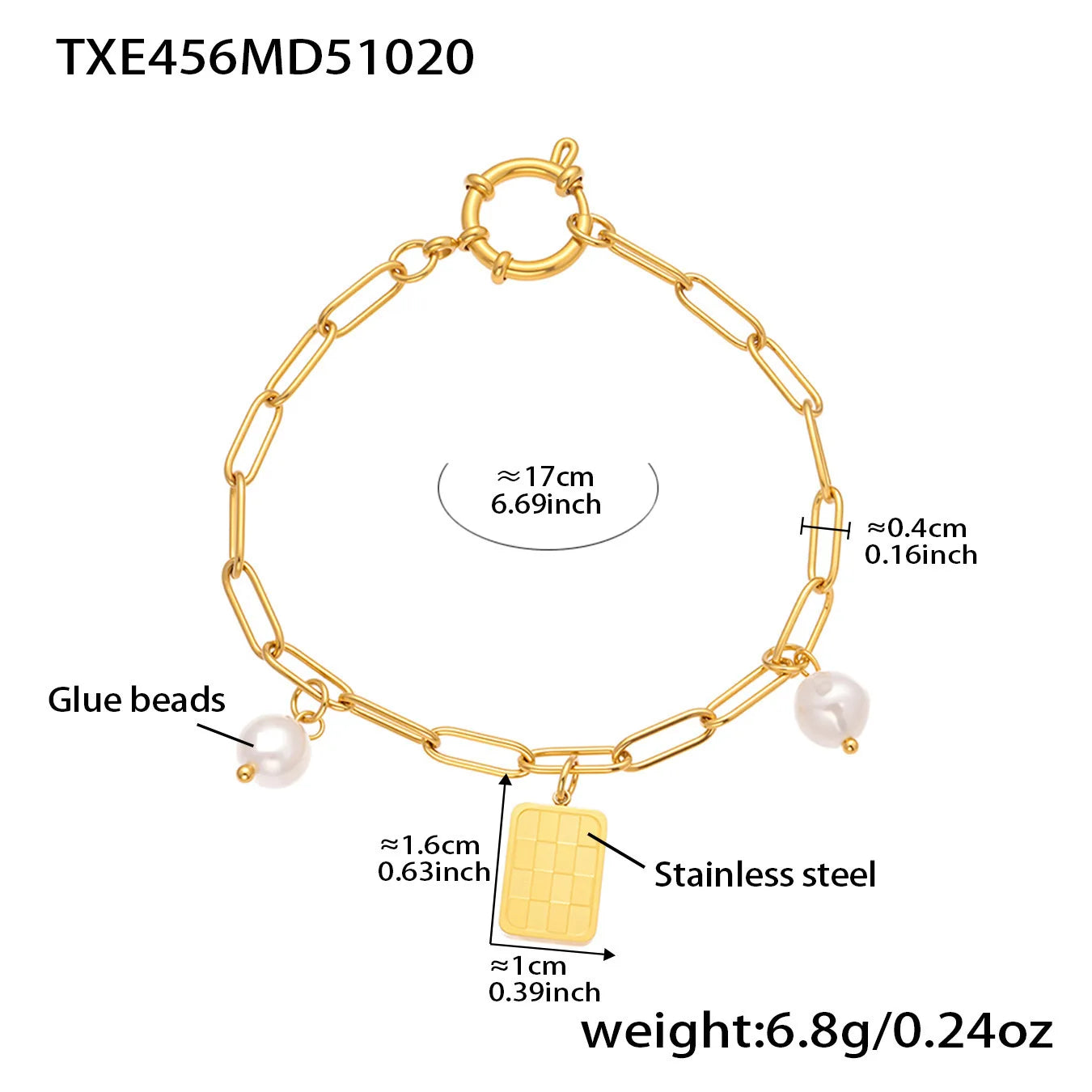 DIY Charm Buckle Necklace & Bracelet | 18K Gold Plated Stainless Steel Customisable Fashion Jewellery