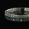 ArtistA Abiding New Arrival Jewelry Factory 925 Silver Oval 4x5mm 4x6mm 5x7mm White Green Moissanite Tennis Chain Bracelet
