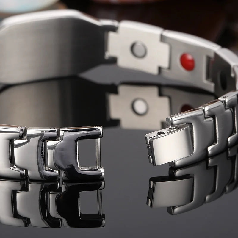 KALEN 215mm Causal Mens Stainless Steel Herringbone Chain Link Bracelet