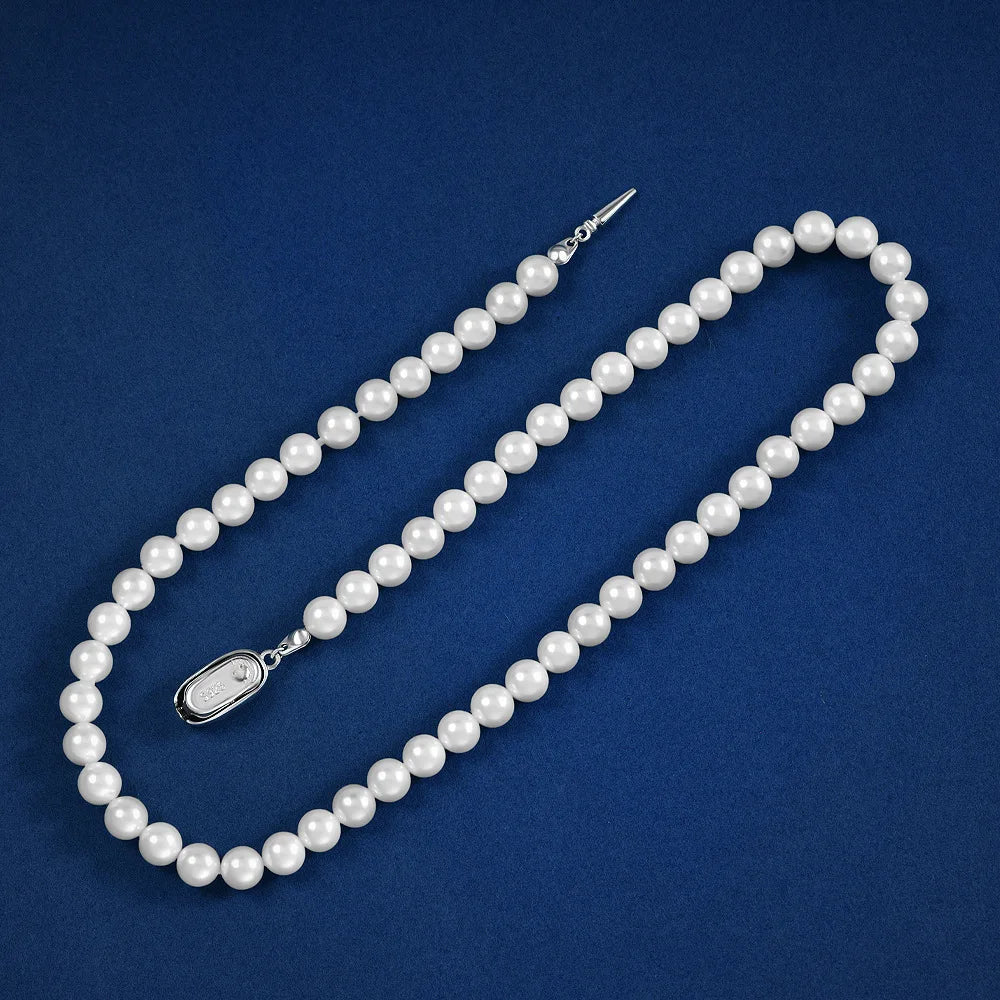 MUSHAN Jewelry Factory New 6mm Necklace Is Elegant Grand and Gentle It Is 40cm Bejeweled Necklace