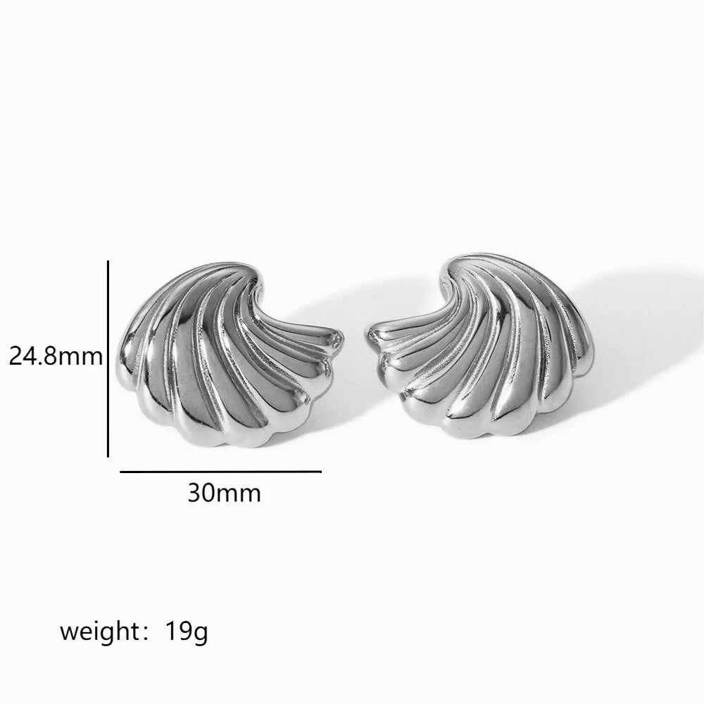 S&S Geometric Line Stud Earrings | 18K Gold Plated | S&S