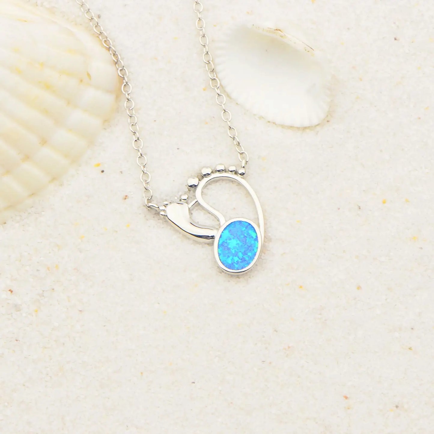 TikTok INS Wind Hawaii Beach Explosion Opal Necklace Cute Style Children's Wholesale Inlaid Charms