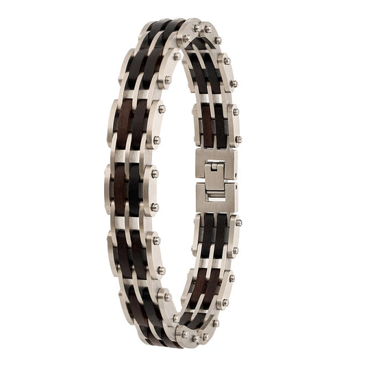 New Design Vintage Stainless Steel Link Bracelet Unisex Fashion Accessories for Anniversary Personalized Engraving