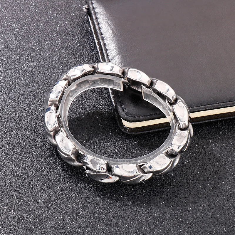 KALEN Vanguard Jewelry Stainless Steel Fashion Bracelets Bangles Punk Links Bracelet for Men