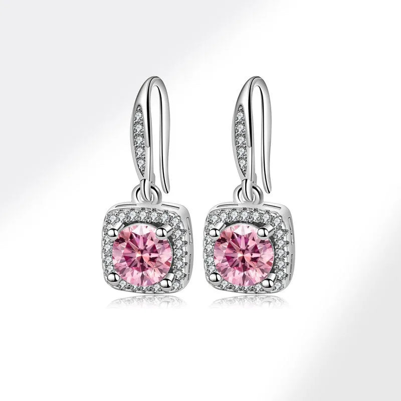 Nabest Women 925 Sterling Silver Cubic Zirconia Earrings Waterproof Wedding Promise Bride Earring Hook Jewelry Wholesale