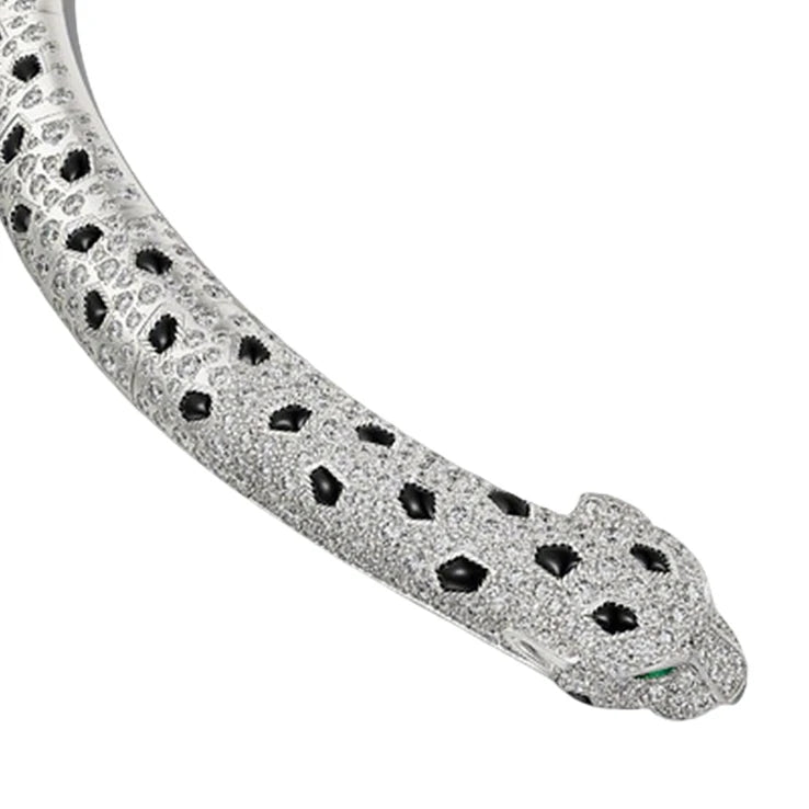 MUSHAN Jewelry Factory s 925 Sterling Silver Choker Necklaces For Women High Carbon Diamond Enamel Leopard Necklace Jewelry