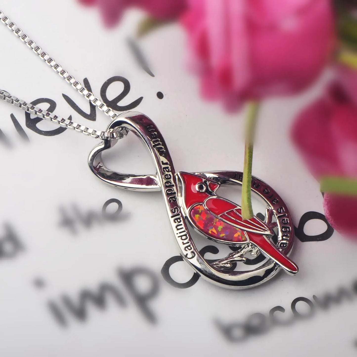 Aobao Luxury Vintage Women's Opal Necklace with Silver Plated Copper Alloy Box Chain