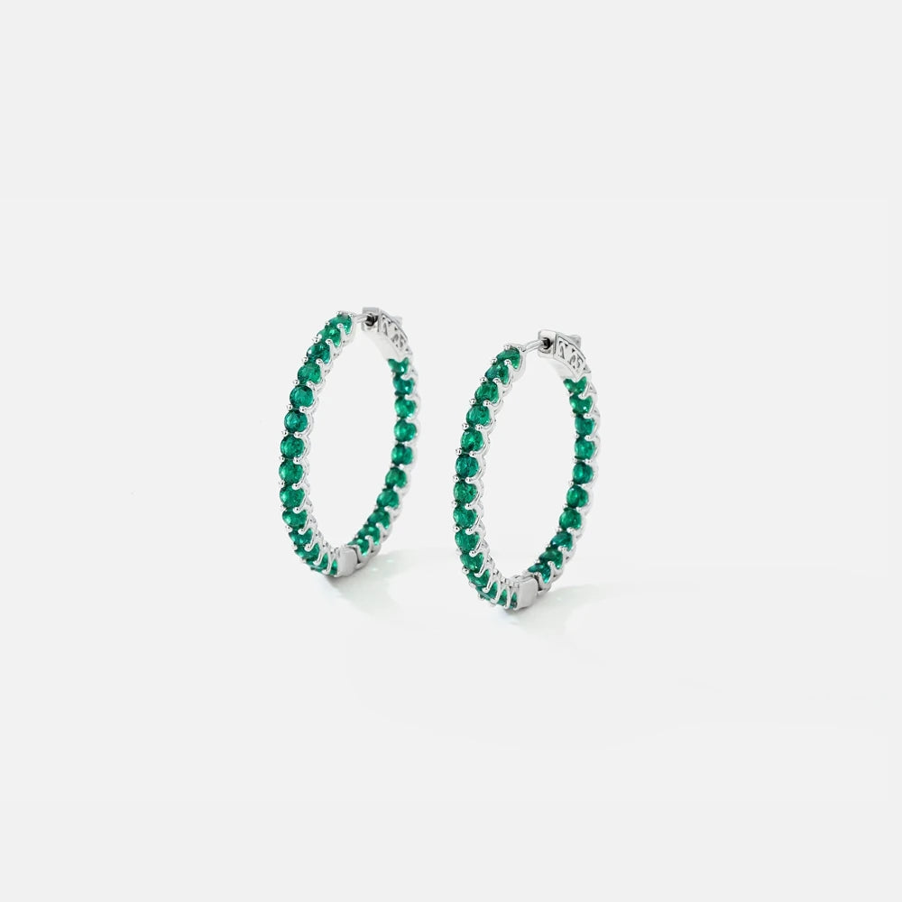MUSHAN Jewelry Factory Large Circle S925 Sterling Silver Earrings Light Luxury Cross Border Jewelry Set With HighCarbon Diamonds