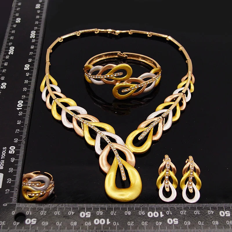 Zhuerrui Women Luxury butterfly Necklace African Jewelry Sets Xoxo Necklace SetHD20071514