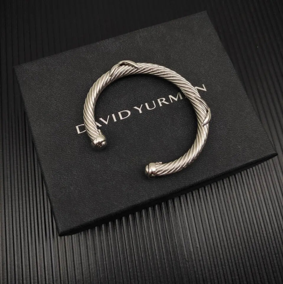 FASHIONISTA DY High-Quality Silver X Bracelet, Luxurious Unisex Gold XX Classic Bracelet, Jewelry