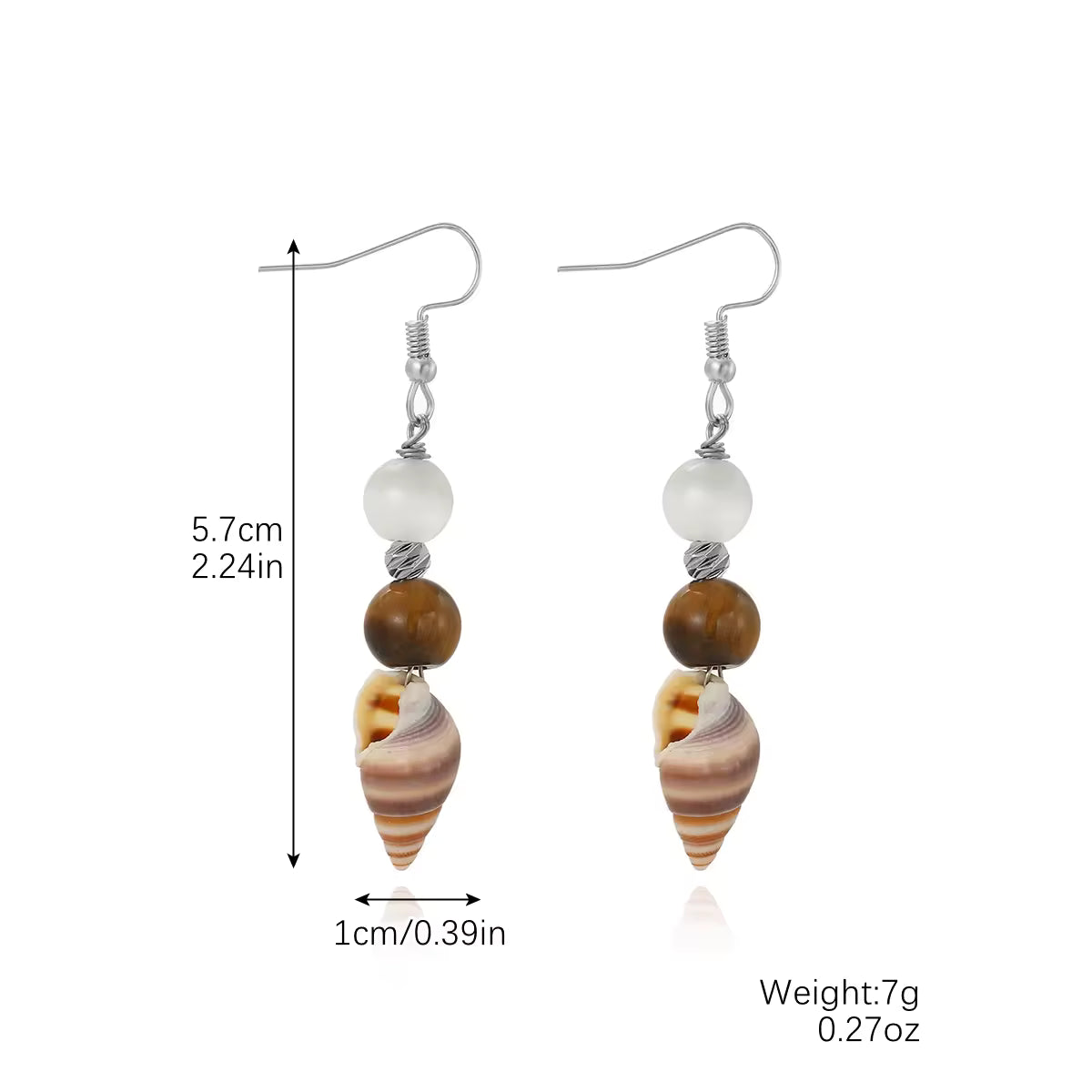 14Pairs NATURAL SHELL Earrings SPECIAL OFFER £49/-