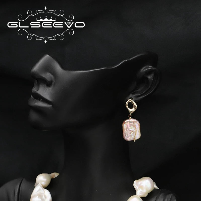 925 Sterling Silver Ear Stud Geometric Hollow Out Original Design Woman Earrings Female Temperament Jewelry