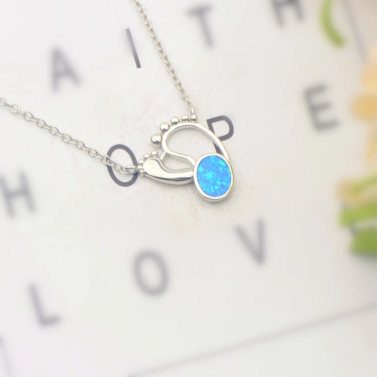 TikTok INS Wind Hawaii Beach Explosion Opal Necklace Cute Style Children's Wholesale Inlaid Charms