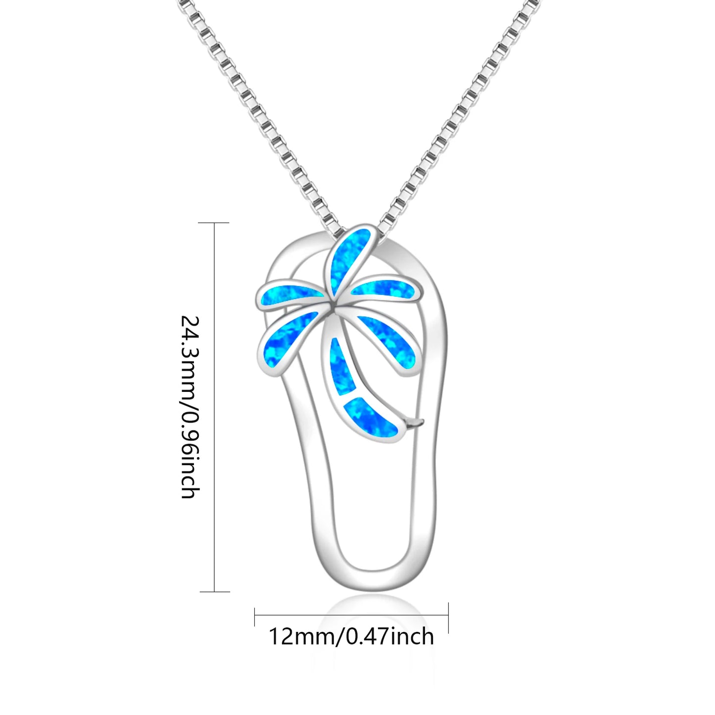 Geometric Silver Plated Copper Alloy Opal Necklace Aobao Christian Classic Anniversary Gift