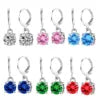 S&S Stainless Steel Zircon Hoop Drop Earrings — S&S Collection