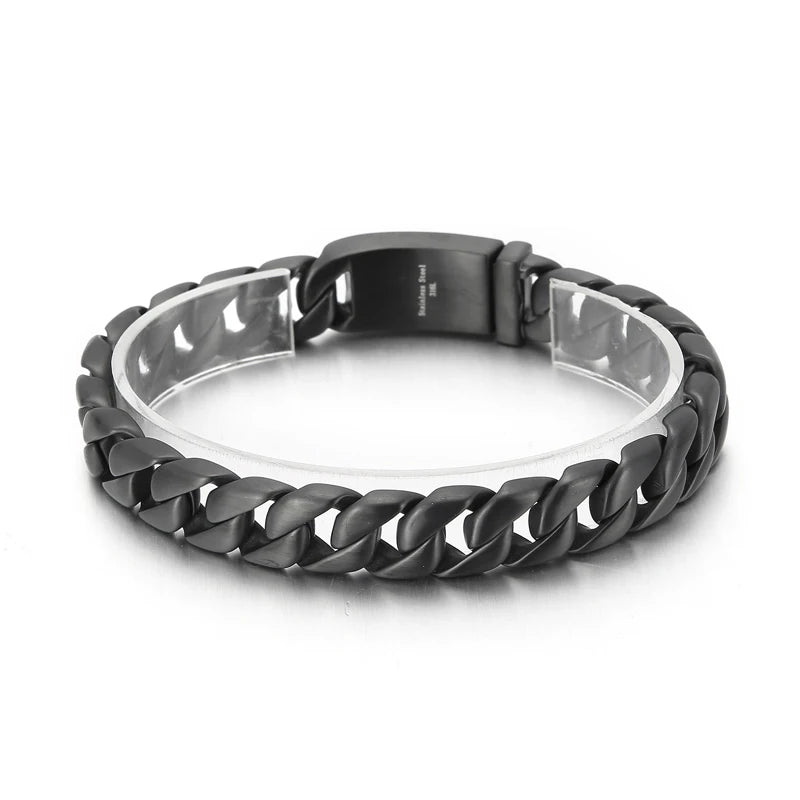 KALEN Jewelry Gold Bracelet Hand Stainless Steel Link Chain Bracelet for Men