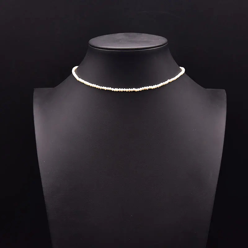 Natural Freshwater Pearl Choker Necklace Gold Plated Tassel Necklace for Women Bridal Wedding Luxury Fashion Fine Jewelry
