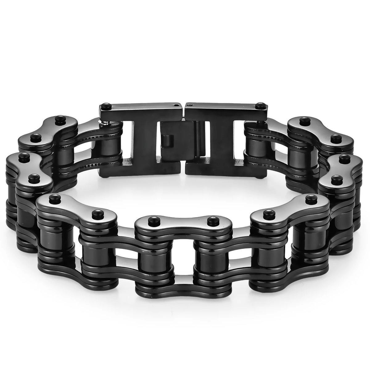 REBEL For High-End Stainless Steel Motorcycle Chain Biker Bracelet Simple Rock Men's Fashion Jewelry