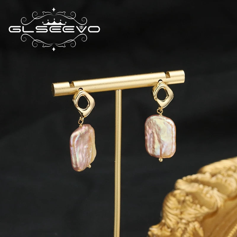 925 Sterling Silver Ear Stud Geometric Hollow Out Original Design Woman Earrings Female Temperament Jewelry