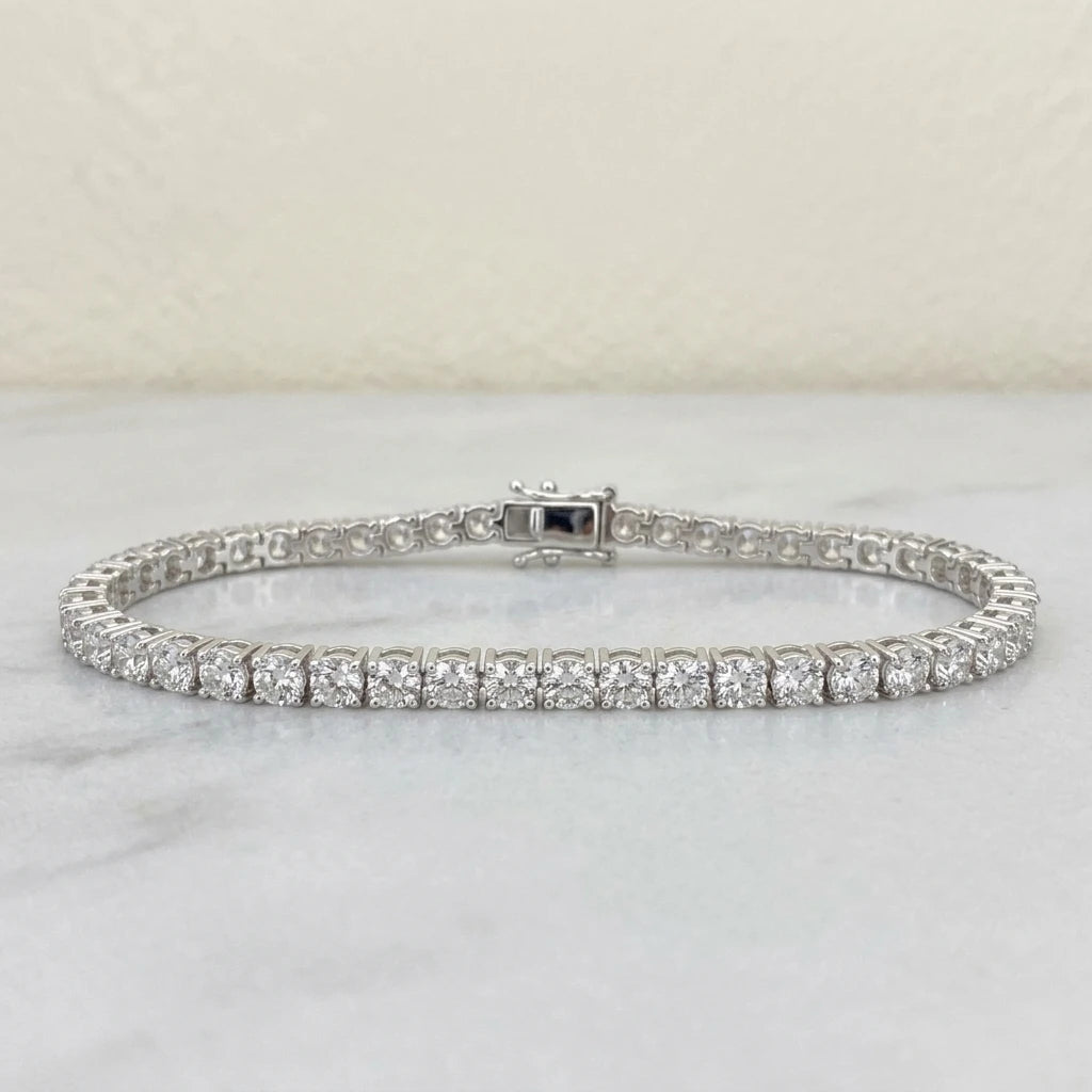 ArtistA HQ GEMS White Gold Tennis Link 18K Gold 2.5mm Lab Diamond Tennis Bracelet