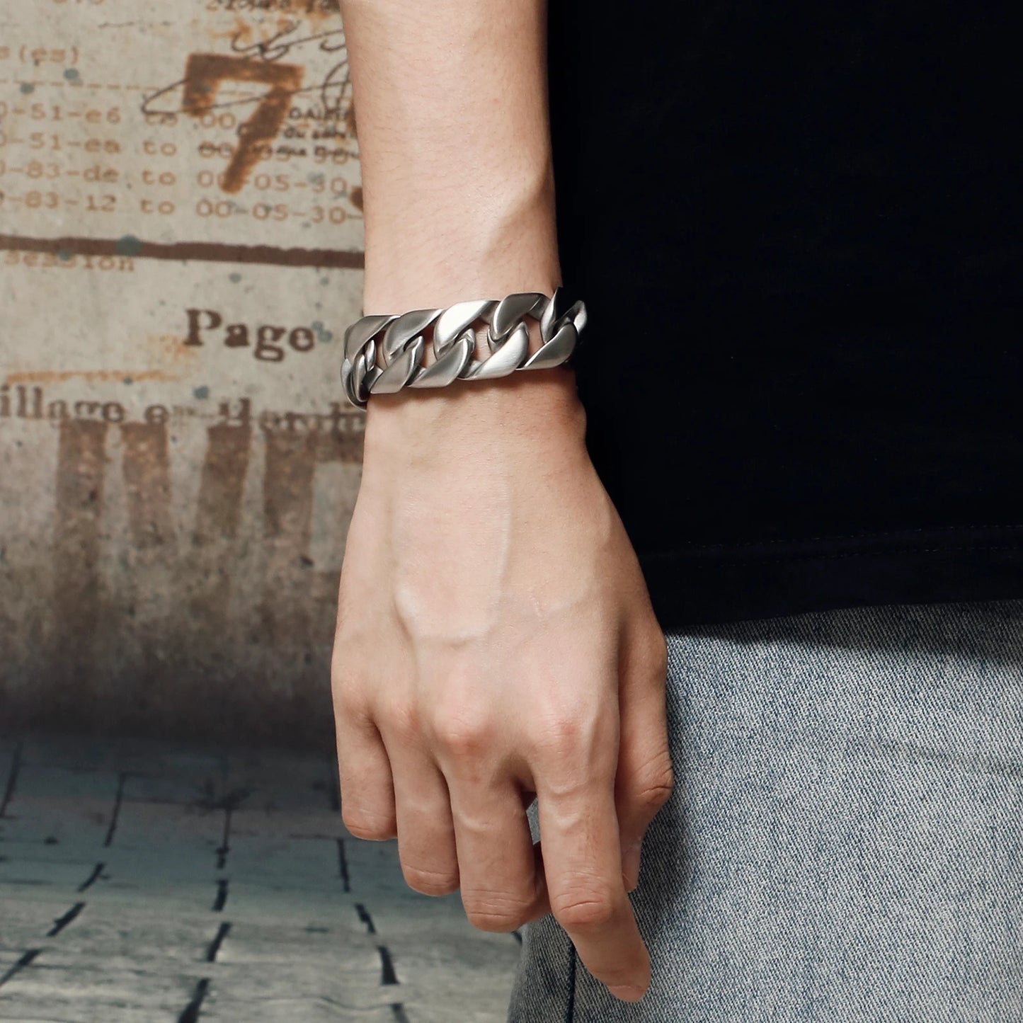 KALEN Retro Domineering Stainless Steel Bracelet Man