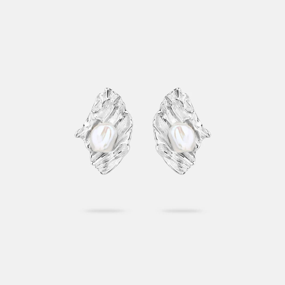 MUSHAN Jewelry Factory Pearl Stud Earrings Light Luxury and High End S925 Accessory Electroplated Gold Bestseller