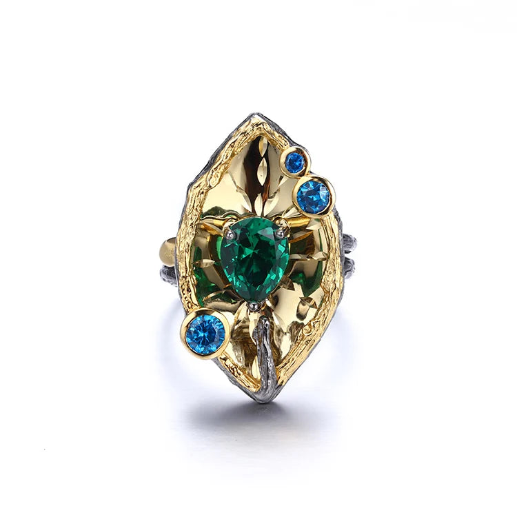Handmade Latest Unique Designs 925 Sterling Silver Ring with Spinel Stone