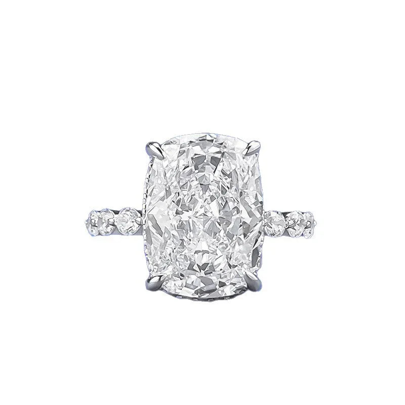 Trendy Design 925 Sterling Silver 5A 8A Cubic Zirconia Ring Engagement Wedding Rings Custom Fine Jewelry Manufacturing Supplies