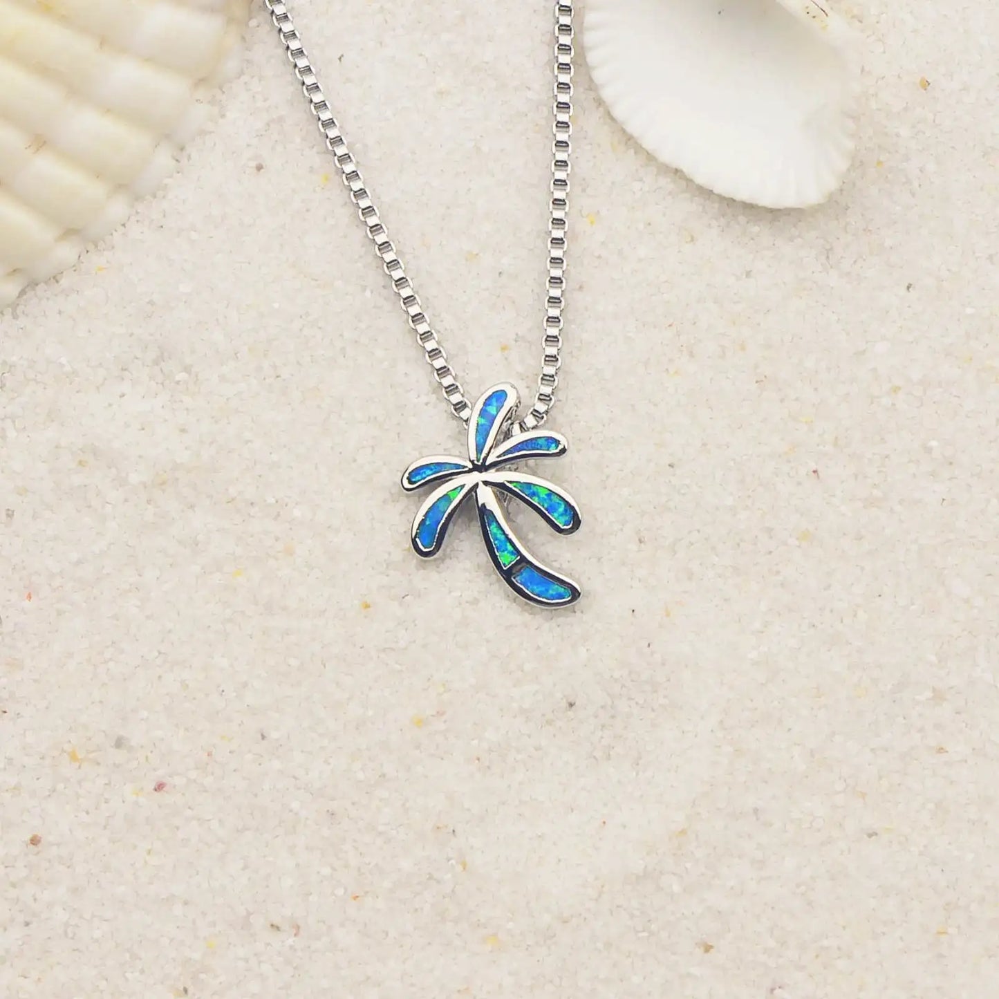 TikTok Viral Copper Opal Lariat Necklace | Christian Box Chain Gift Jewelry-Ins Trendy Bulk Supply