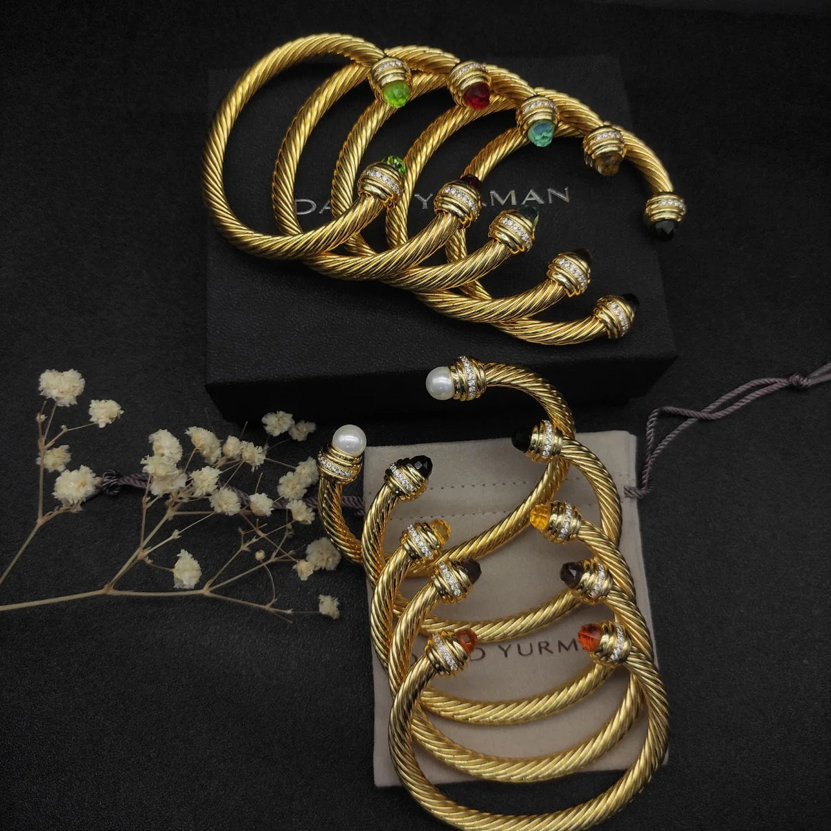 FASHIONISTA DY High-Quality 7mm Gold-Plated Diamond-Set Fashion Bracelet, Unisex Silver-Plated Diamond-Set Bracelet, Jewelry