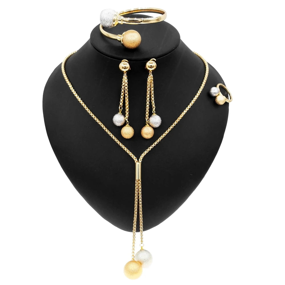 Zhuerrui Luxury Design 18K Brazilian Gold Style Party Factory Direct Trendy  Wholesale for Woman Jewelry SetsHN21031314