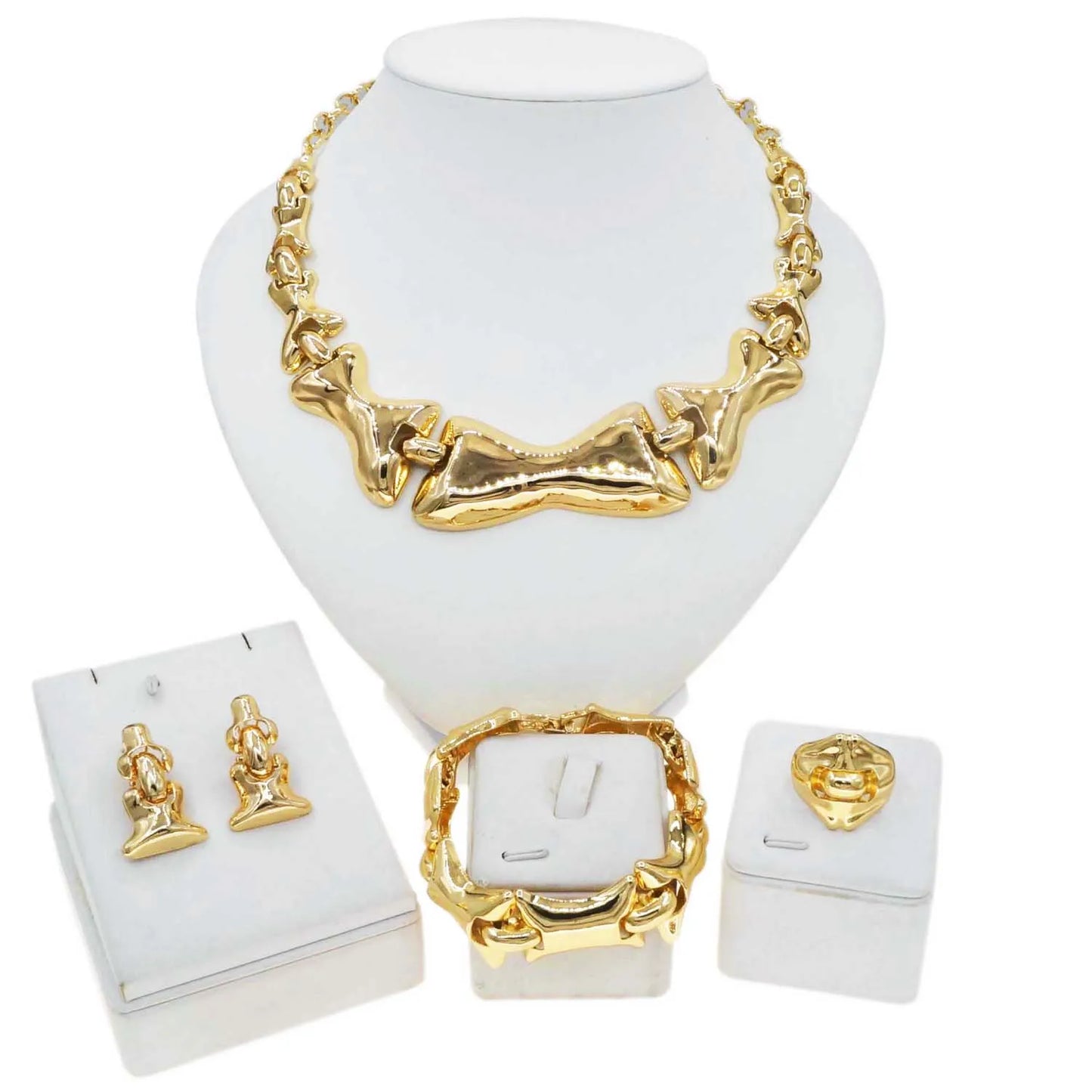 Zhuerrui High Quality Good Jewelry Set Fashionable Women's Necklace Jewelry Sets Beautiful Bridal Wedding Accessories DH2310319