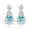 Gemfiori Anster High Quality S925 Lab Grown Paraiba Earring Stud Dainty Gemstone Stud Earrings for Women Daily Wear Gift