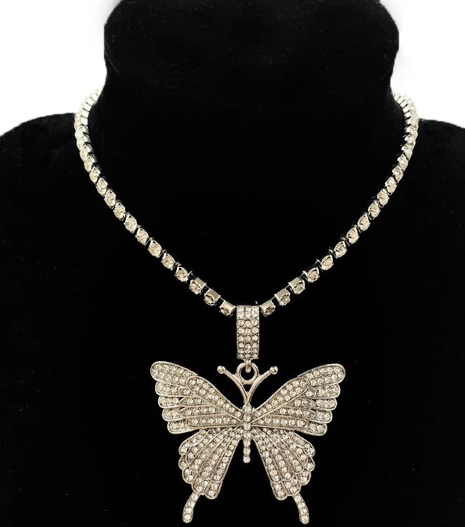 Wholesale Cuban Link Anklet Chain Anklet Butterfly Pendant Anklet for Women