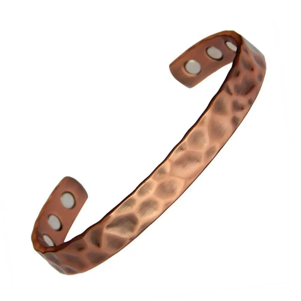 Hot Selling Hammered Magnetic Pure Copper Bracelet, Vintage Red Copper Bangle, Copper Bracelet for Healing Daily Wear Jewelry