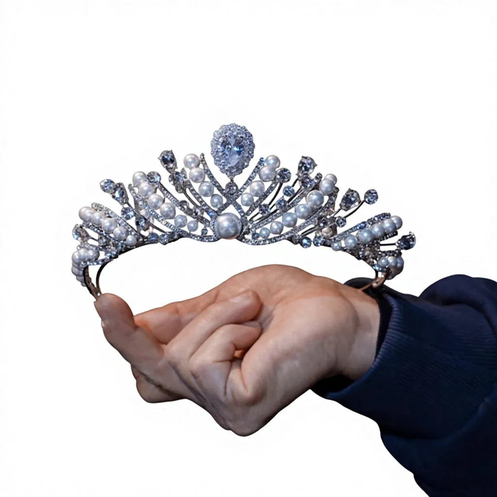 2026 New Wedding Hair Accessories Crown Women Headpiece with Diamond for Birthday Coming of Age Party