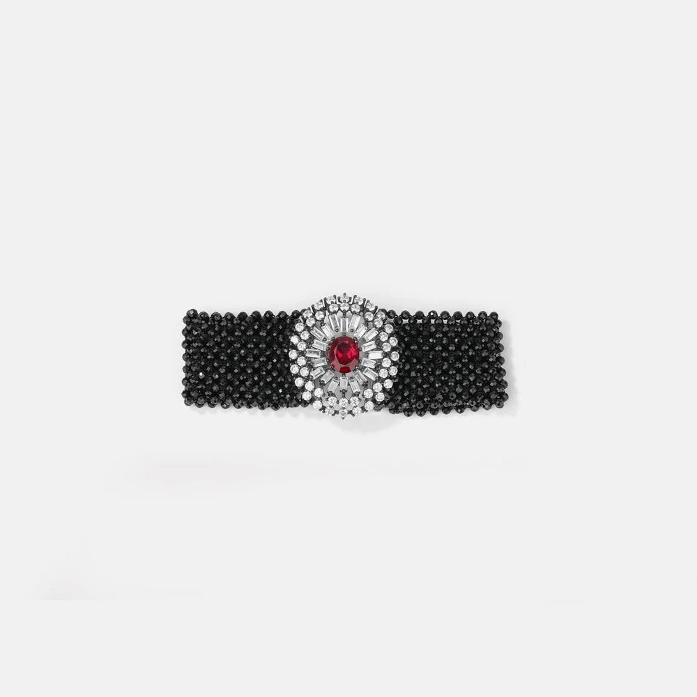 MUSHAN Jewelry Factory Black Spinel S925 Sterling Silver Bracelet Exudes Sense of Light Luxury and High End Elegance