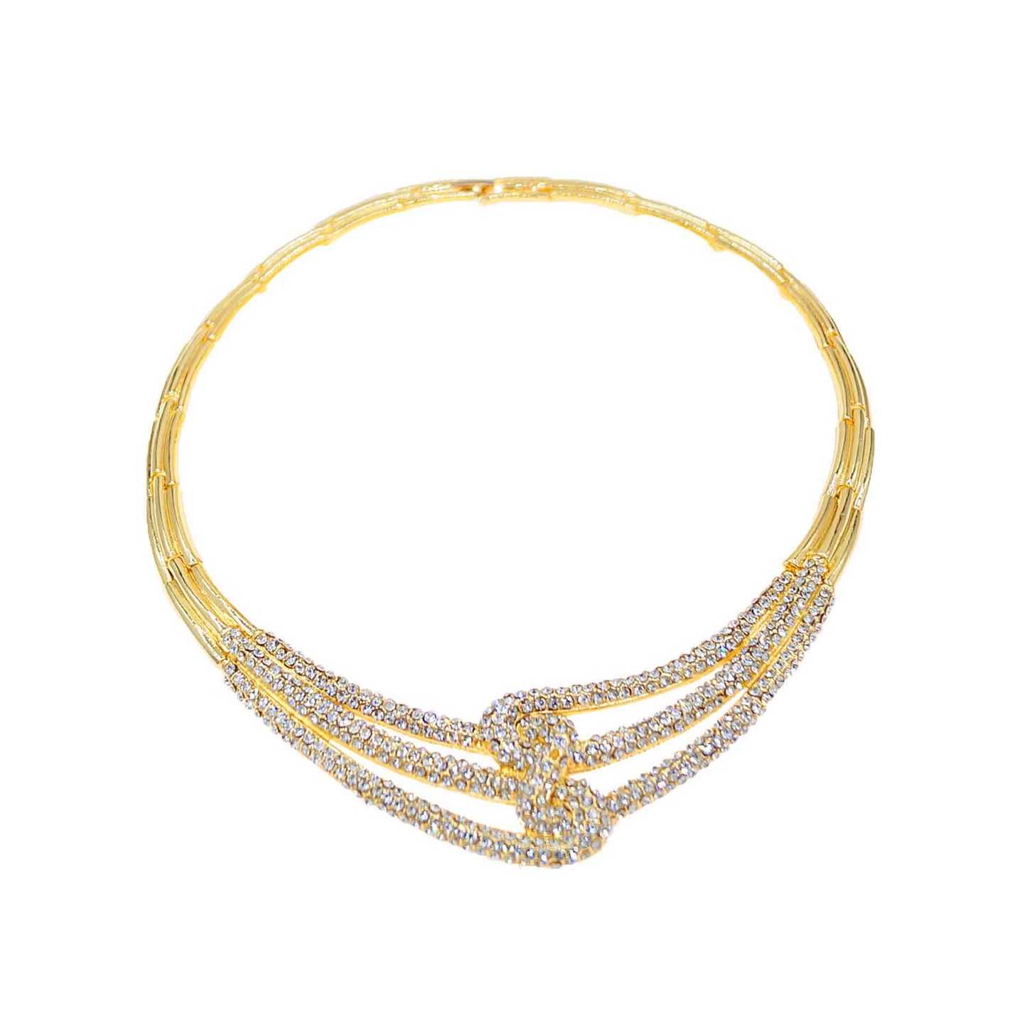 Zhuerrrui Fashion Diamond Set Jewelry Four Sets of New Gold Shiny Luxury High-grade Charm Earrings Ring Women's JewelryHA240501