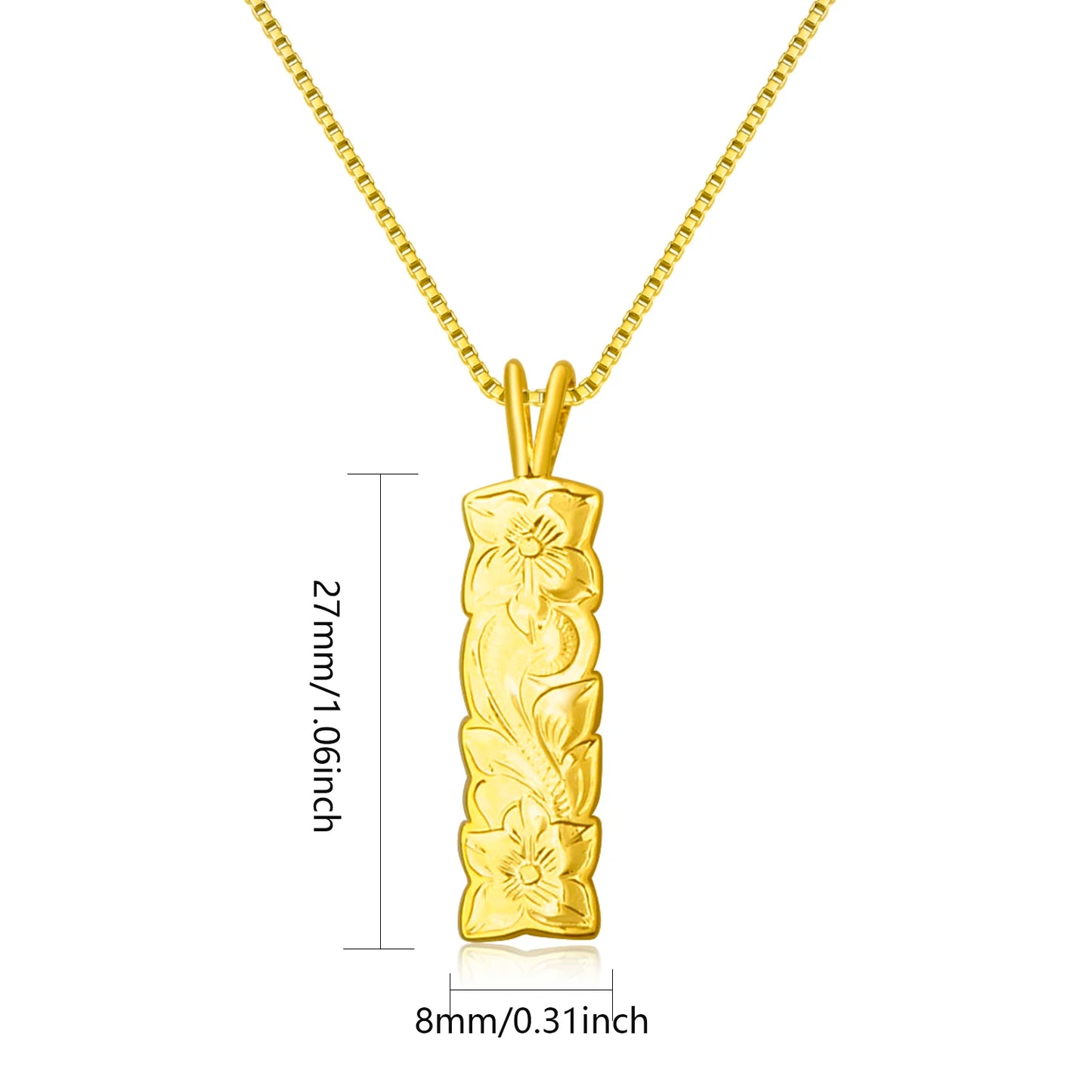 Boho TikTok Trendy Square Shape Pendant Necklace-Copper Sweater Chain Link Chain Wholesale Jewelry